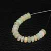 Natural Ethiopian Welo Opal Smooth Polished Disc Tyre Beads Strand